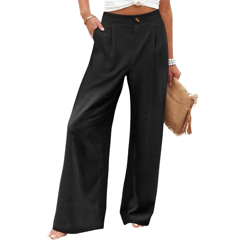 Miranda broek – moeiteloos comfort en chique stijl. Met wijde pijpen, een elastische taille en soepelvallend polyester biedt deze broek een flatterend silhouet en ultiem draagcomfort. Voorzien van functionele knoopzakken voor extra gemak. Perfect voor casual outfits, loungen of een stijlvolle dagelijkse look. Verkrijgbaar in diverse kleuren en prints, in maten S-2XL. Upgrade je garderobe met deze veelzijdige must-have. Bestel nu en ervaar stijl en gemak!