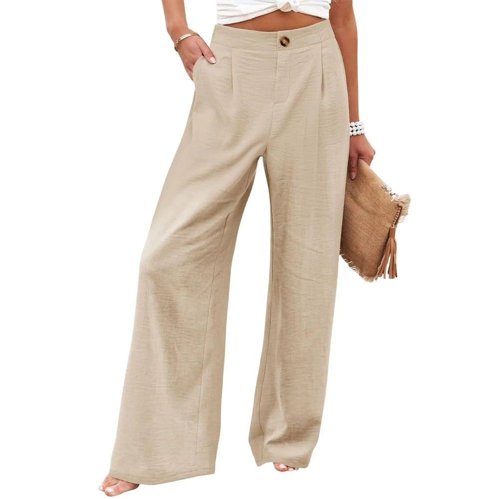Miranda broek – moeiteloos comfort en chique stijl. Met wijde pijpen, een elastische taille en soepelvallend polyester biedt deze broek een flatterend silhouet en ultiem draagcomfort. Voorzien van functionele knoopzakken voor extra gemak. Perfect voor casual outfits, loungen of een stijlvolle dagelijkse look. Verkrijgbaar in diverse kleuren en prints, in maten S-2XL. Upgrade je garderobe met deze veelzijdige must-have. Bestel nu en ervaar stijl en gemak!