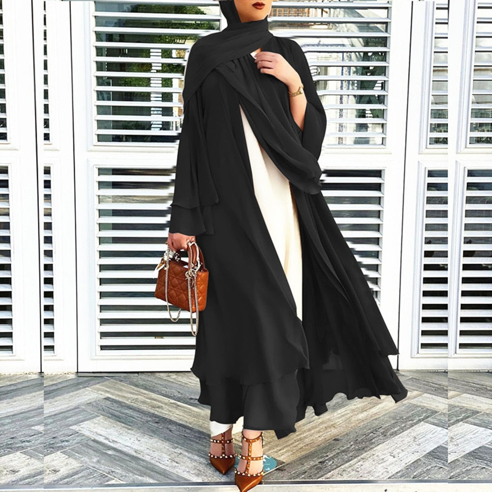Khadija | Abaya Set met Hoofddoek