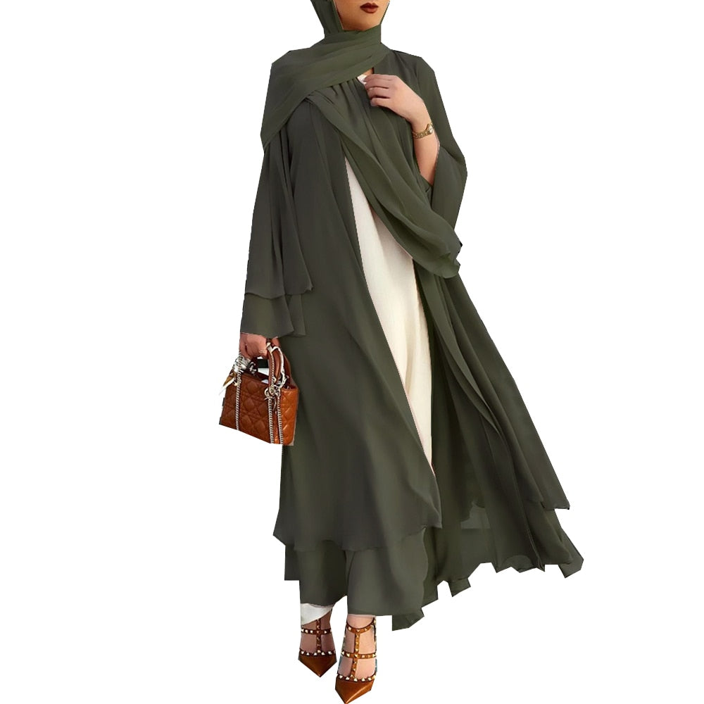 Khadija | Abaya Set met Hoofddoek