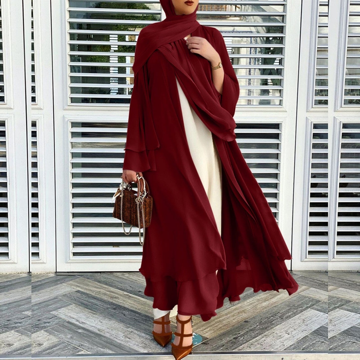 Khadija | Abaya Set met Hoofddoek