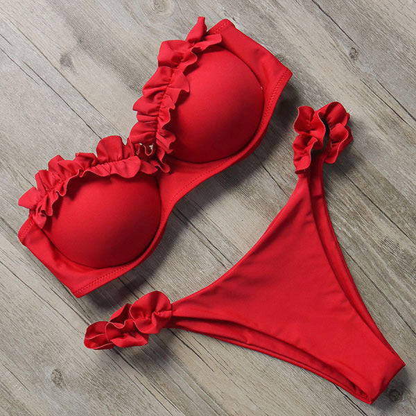 Zoé | Ruffle Push-Up Bikini