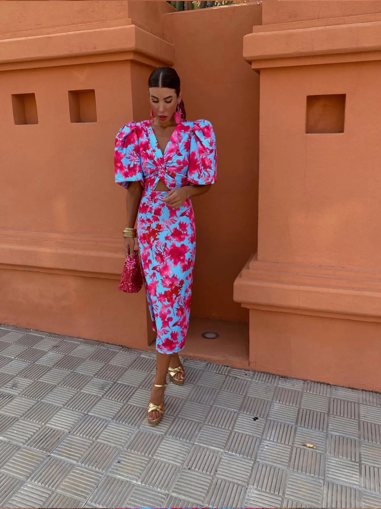 Mabel Jurk | Zomerjurk met Geplooide Mouwen