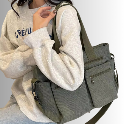 Vera | Urban corduroy tote schoudertas