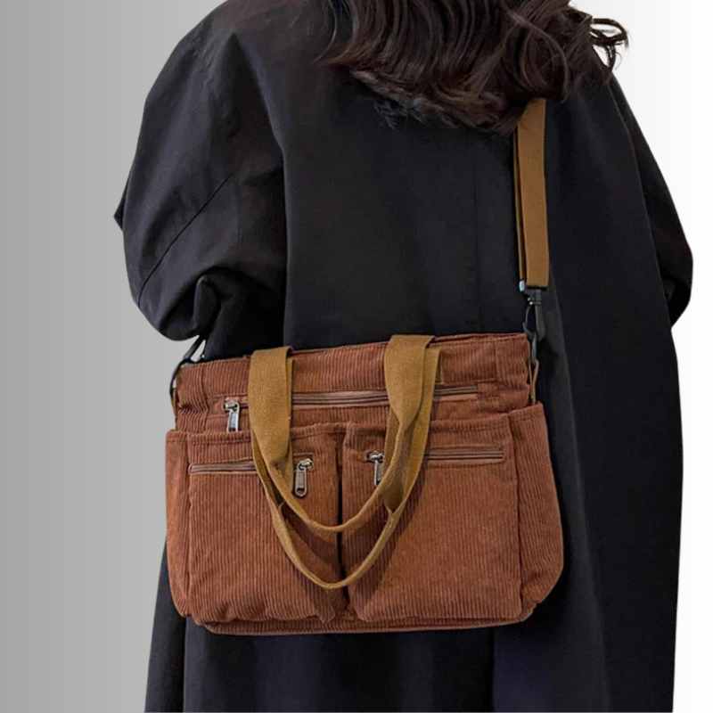 Vera | Urban corduroy tote schoudertas