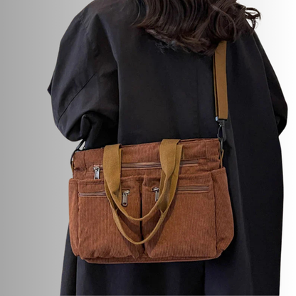 Vera | Urban corduroy tote schoudertas