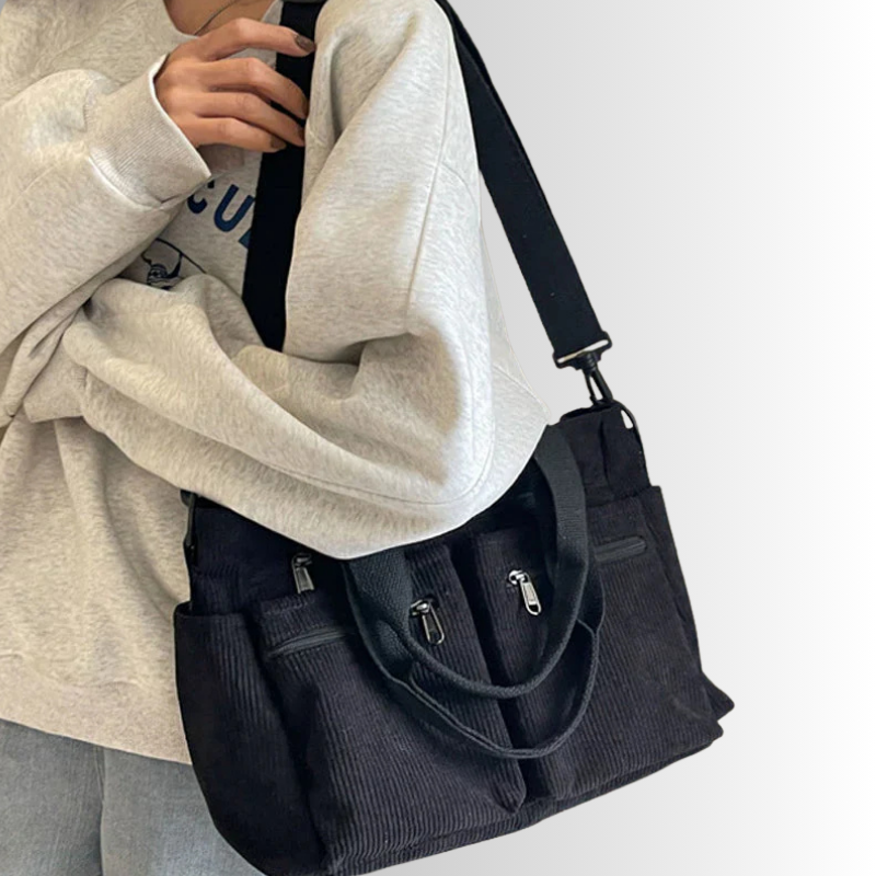 Vera | Urban corduroy tote schoudertas