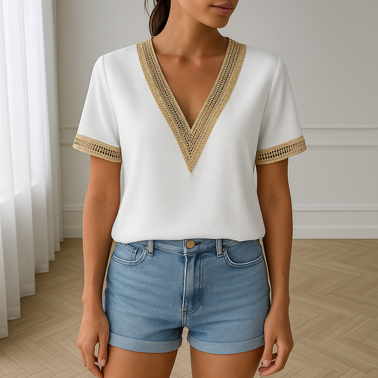 Kate | V-Hals Dames T-Shirt