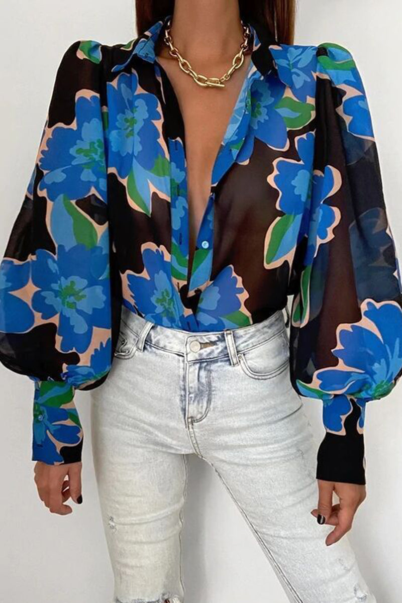 Jantine | Stijlvolle Blouse met Lampionmouwen