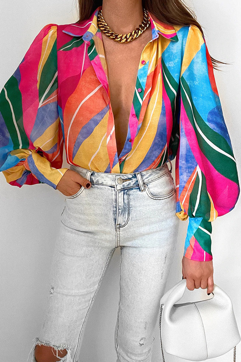 Jantine | Stijlvolle Blouse met Lampionmouwen