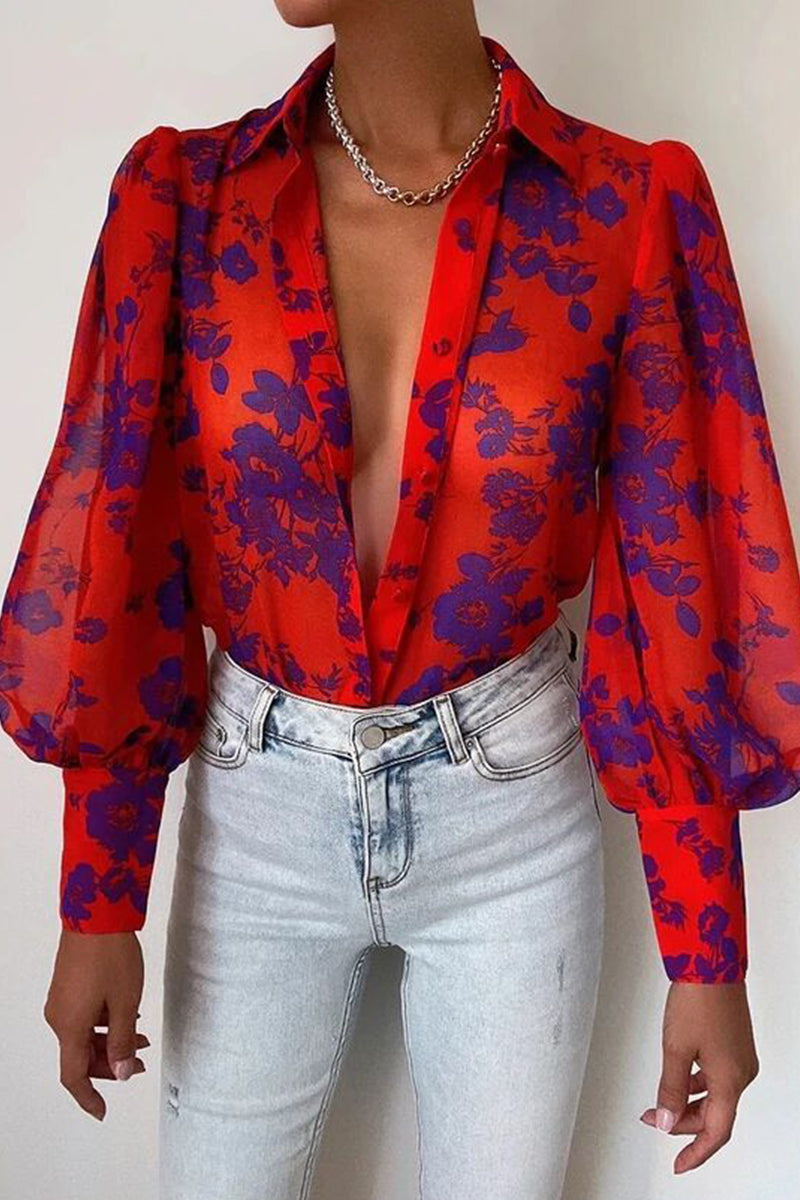 Jantine | Stijlvolle Blouse met Lampionmouwen