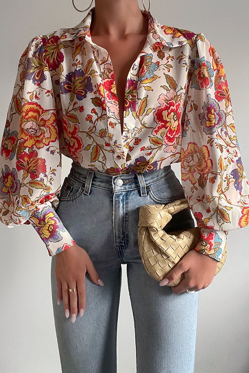 Jantine | Stijlvolle Blouse met Lampionmouwen