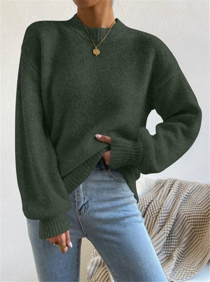 Maud - Minimalistische Herbstpullover mit langen Ärmeln für Frauen