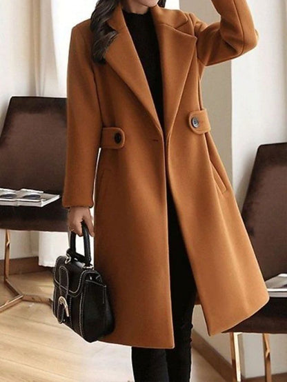 Odessa - Winter Wolmantel Met Riem voor Vrouwen