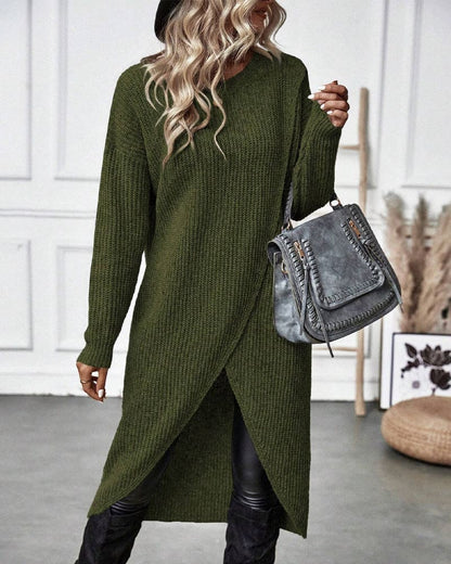 Masego trui jurk – moeiteloze stijl en warmte in één. Gemaakt van een zachte mix van acryl, spandex en polyester voor ultiem comfort. Het klassieke silhouet met een trendy onregelmatige zoom zorgt voor een flatterende pasvorm. Perfect voor casual en chique looks, combineer met sneakers of hakken. Verkrijgbaar in grijs, groen en zwart (maten XS-3XL). Must-have voor de koudere maanden. Bestel nu en ervaar de perfecte mix van stijl en comfort!