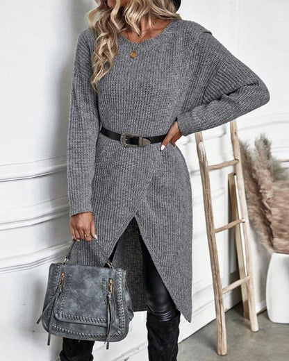 Masego trui jurk – moeiteloze stijl en warmte in één. Gemaakt van een zachte mix van acryl, spandex en polyester voor ultiem comfort. Het klassieke silhouet met een trendy onregelmatige zoom zorgt voor een flatterende pasvorm. Perfect voor casual en chique looks, combineer met sneakers of hakken. Verkrijgbaar in grijs, groen en zwart (maten XS-3XL). Must-have voor de koudere maanden. Bestel nu en ervaar de perfecte mix van stijl en comfort!