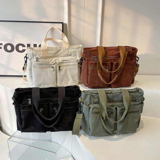 Vera | Urban corduroy tote schoudertas