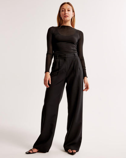 Abby | Loose fit pantalon met hoge taille voor dames