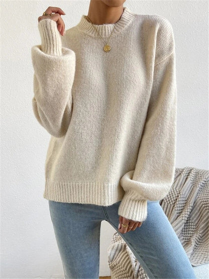 Maud - Minimalistische Herbstpullover mit langen Ärmeln für Frauen
