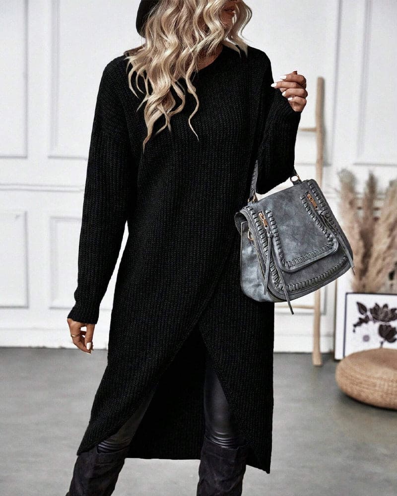 Masego trui jurk – moeiteloze stijl en warmte in één. Gemaakt van een zachte mix van acryl, spandex en polyester voor ultiem comfort. Het klassieke silhouet met een trendy onregelmatige zoom zorgt voor een flatterende pasvorm. Perfect voor casual en chique looks, combineer met sneakers of hakken. Verkrijgbaar in grijs, groen en zwart (maten XS-3XL). Must-have voor de koudere maanden. Bestel nu en ervaar de perfecte mix van stijl en comfort!