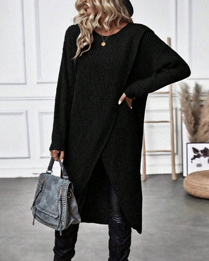 Masego trui jurk – moeiteloze stijl en warmte in één. Gemaakt van een zachte mix van acryl, spandex en polyester voor ultiem comfort. Het klassieke silhouet met een trendy onregelmatige zoom zorgt voor een flatterende pasvorm. Perfect voor casual en chique looks, combineer met sneakers of hakken. Verkrijgbaar in grijs, groen en zwart (maten XS-3XL). Must-have voor de koudere maanden. Bestel nu en ervaar de perfecte mix van stijl en comfort!