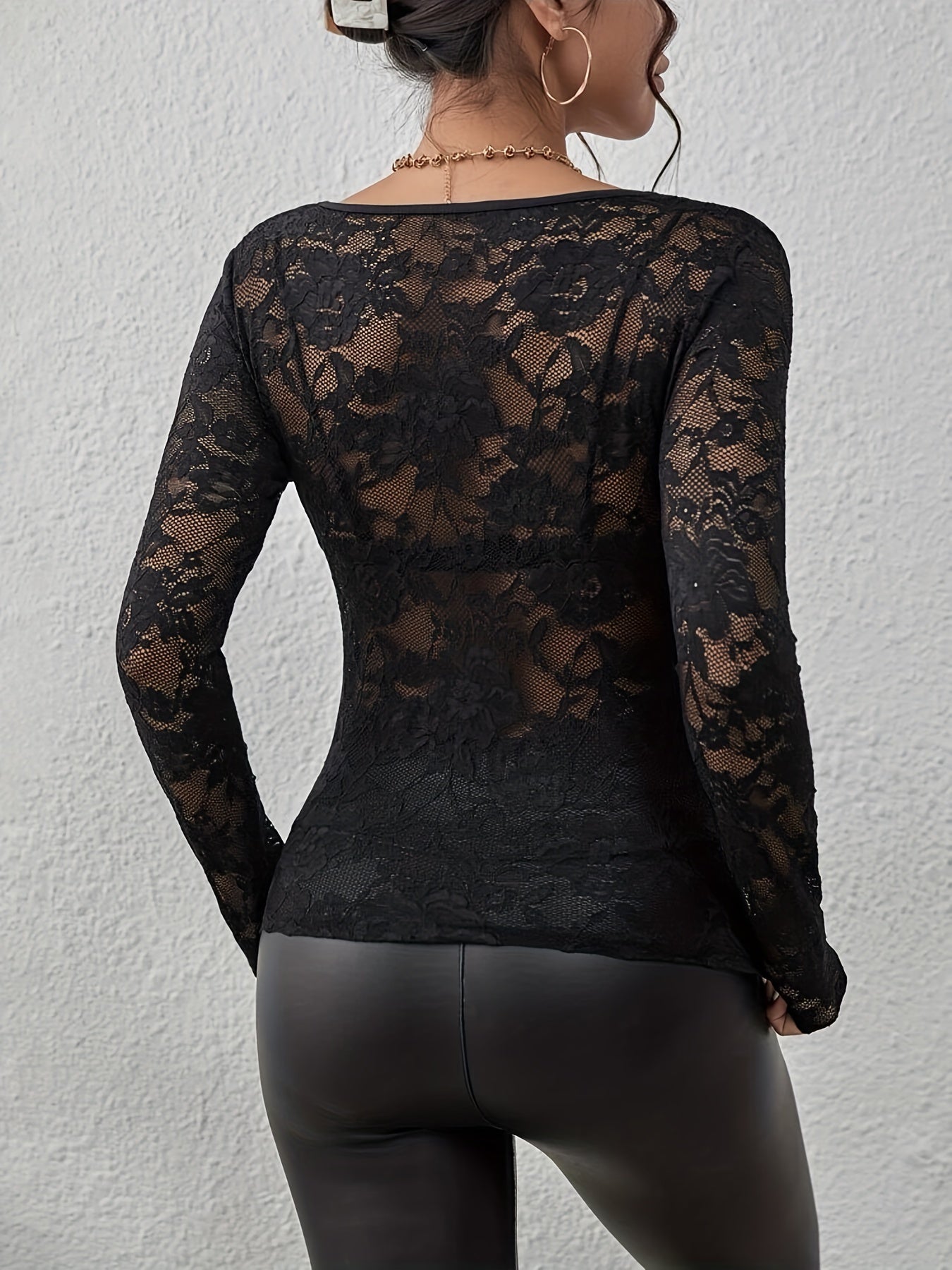 Liora | Elegante Herbst Spitze Bluse für Frauen