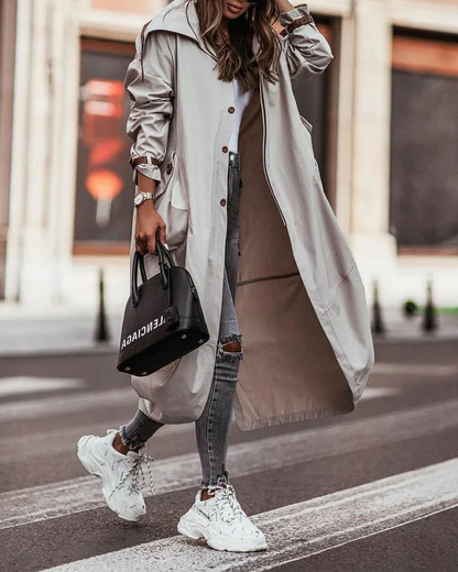 Lynn | Waterdichte trenchcoat met capuchon