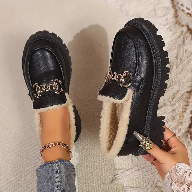 Lucienne - Loafers Met Ketting Voor Vrouwen