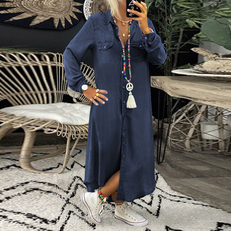 Leighton | Comfortabele denimjurk