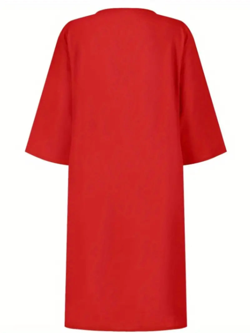 Caelina | casual jurk met 3/4 mouwen