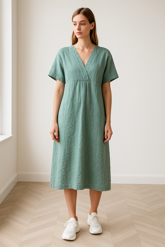 Larkin | Linnen jurk