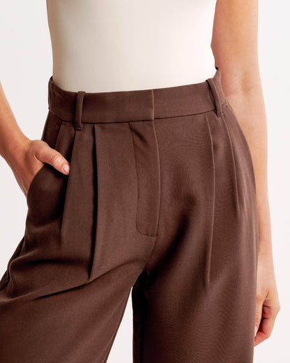 Abby | Loose fit pantalon met hoge taille voor dames