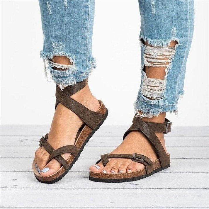 Carmela | Sandalen met leren bandjes