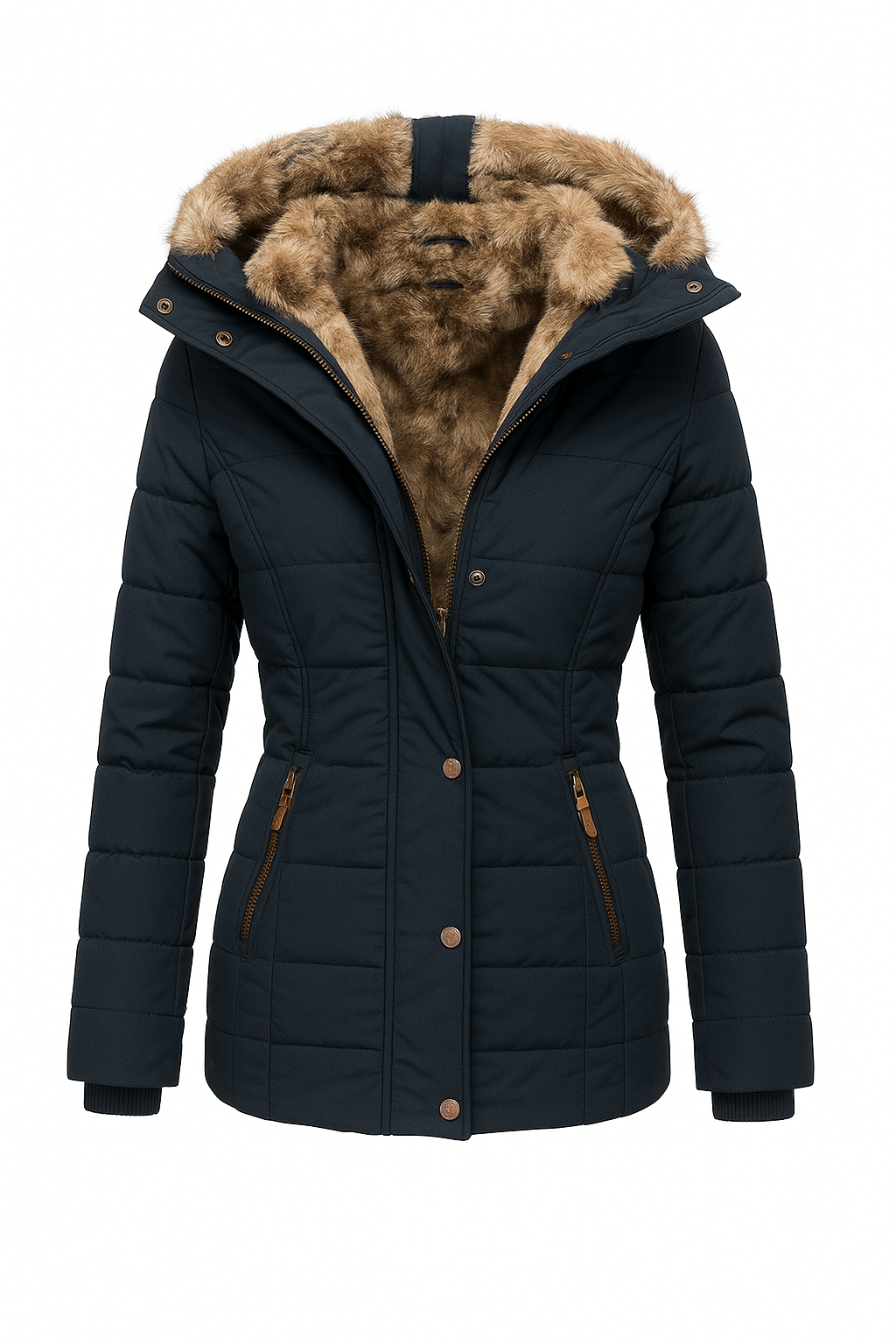 Almaz | Getailleerde Winterjacke mit weichem Futter