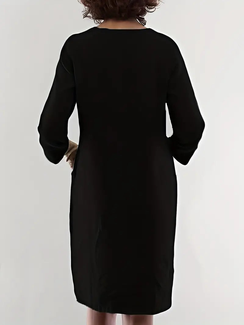 Caelina | casual jurk met 3/4 mouwen