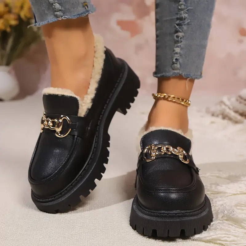 Lucienne - Loafers Met Ketting Voor Vrouwen