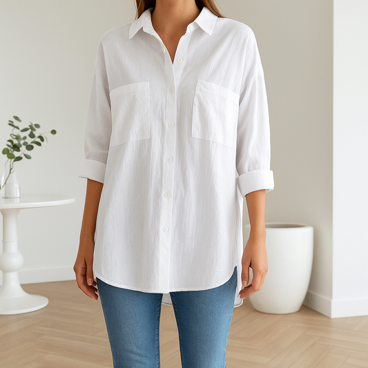Alisha | Comfortabele Linnen Dames Blouse