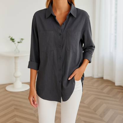 Alisha | Comfortabele Linnen Dames Blouse