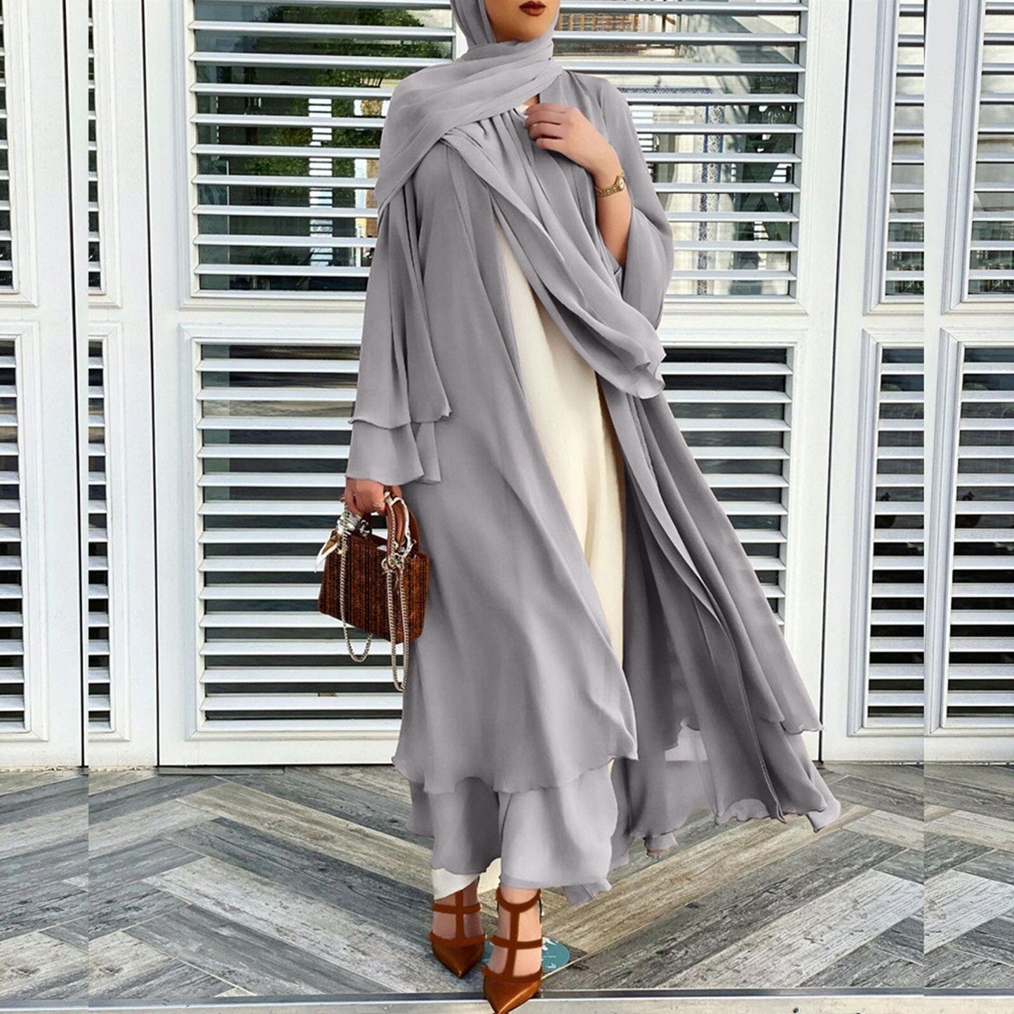 Khadija | Abaya Set met Hoofddoek