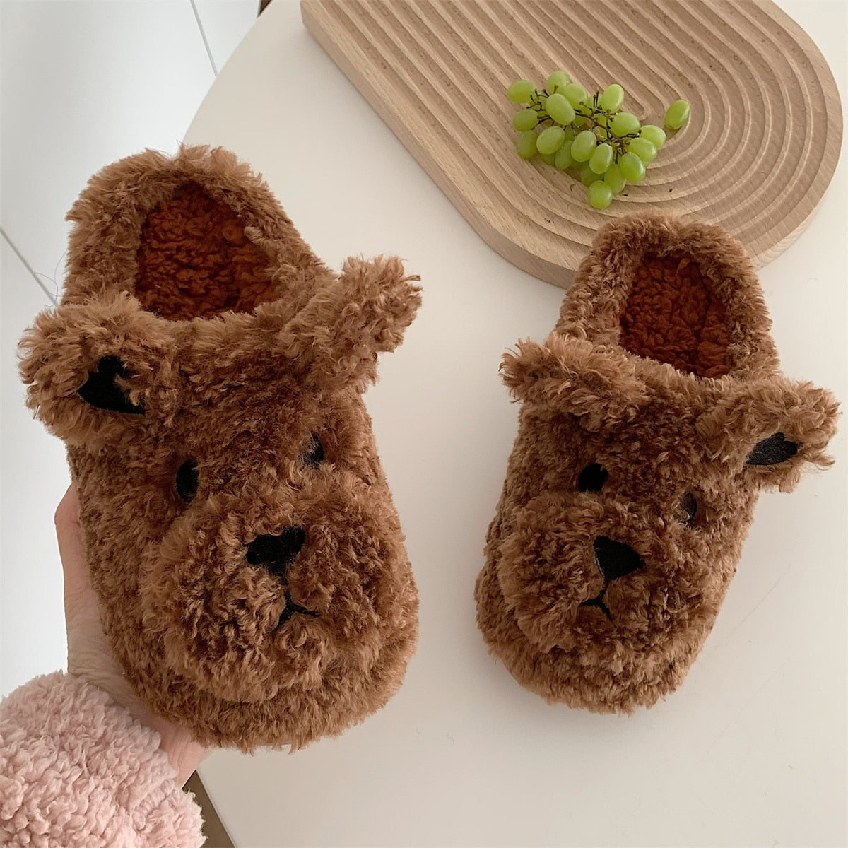 Amalia | Flauschige Tierpantoffeln