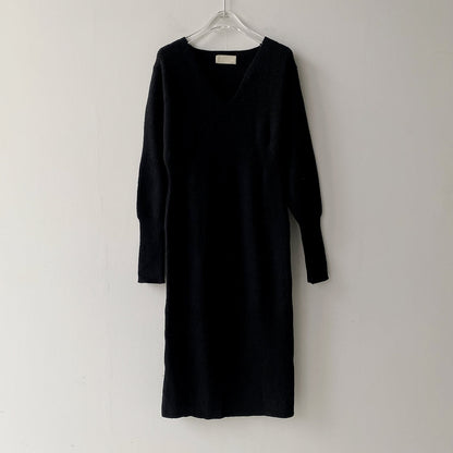 Evanthe - Strick V-Ausschnitt Kleid für Frauen