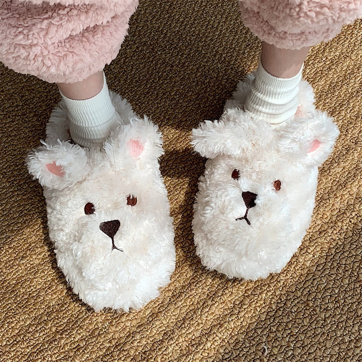 Amalia | Flauschige Tierpantoffeln
