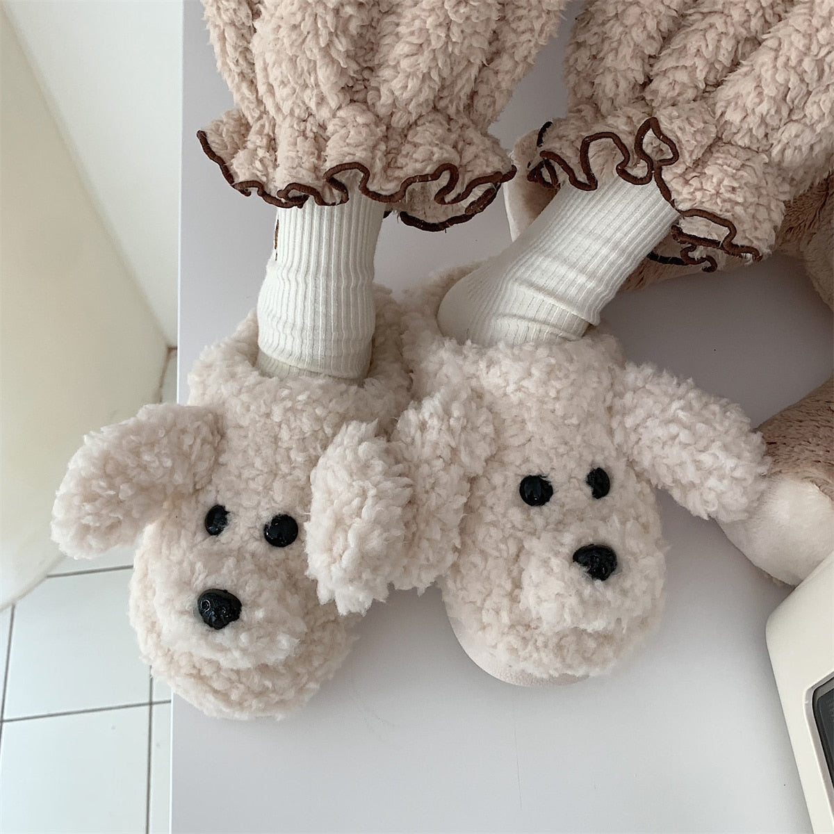 Amalia | Flauschige Tierpantoffeln