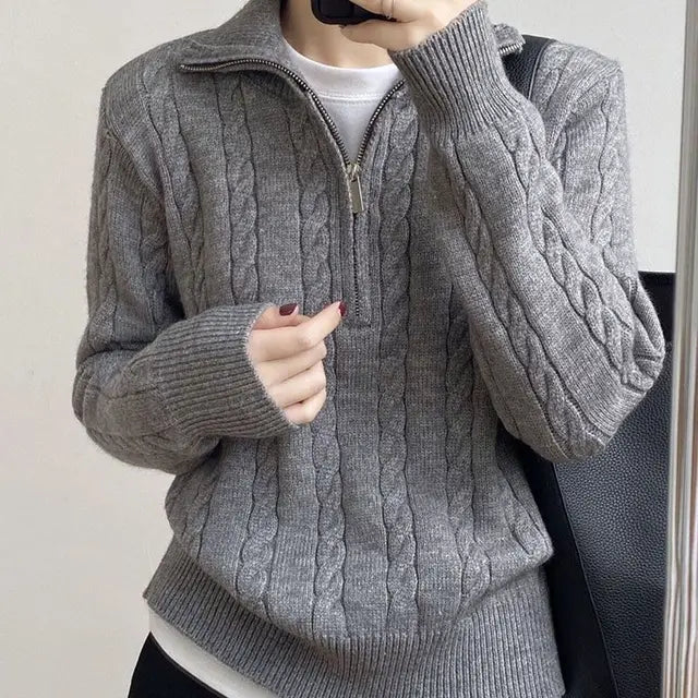 Xaviera | Halflange gestrickte Pullover