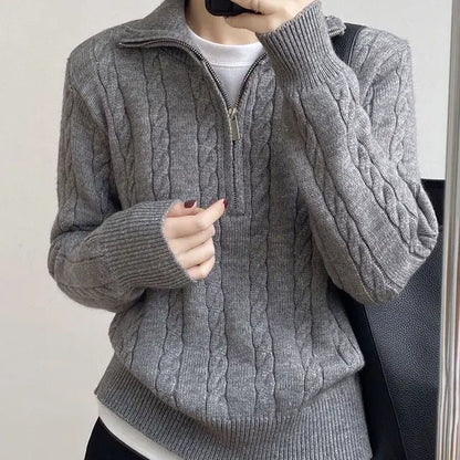 Xaviera | Halflange gestrickte Pullover