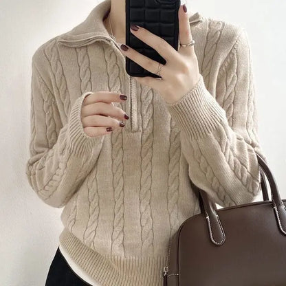Xaviera | Halflange gestrickte Pullover
