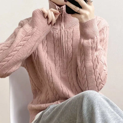 Xaviera | Halflange gestrickte Pullover
