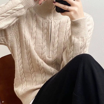 Xaviera | Halflange gestrickte Pullover