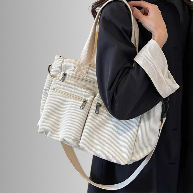 Vera | Urban corduroy tote schoudertas