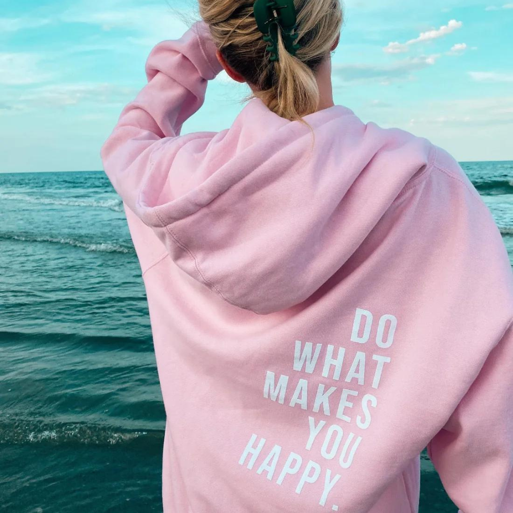 Inge comfortabele hoodie met een motiverende boodschap en een relaxed silhouet voor een casual en stijlvolle look. Gemaakt van een zachte en ademende mix van katoen en polyester voor ultiem draagcomfort. Perfect voor loungen, koele lentedagen en ontspannen momenten. Verkrijgbaar in pastelroze, blauw en roze, in maten S-4XL. Stijlvol, inspirerend en veelzijdig. Bestel nu en voeg een vleugje positiviteit toe aan je garderobe!